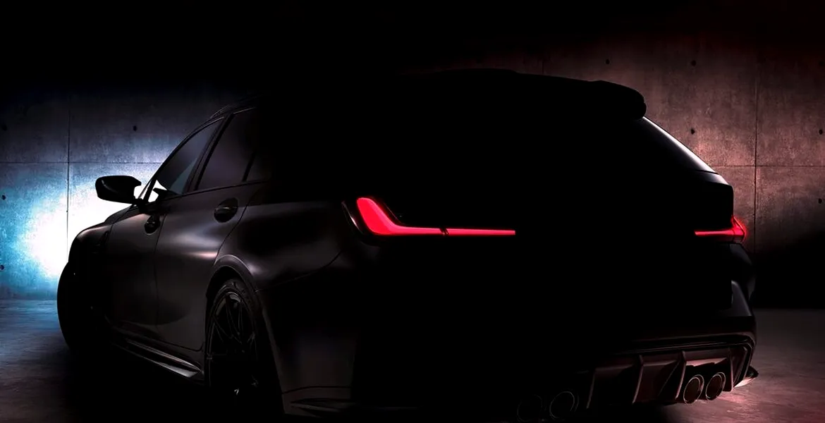 BMW a publicat o nouă imagine-teaser cu viitorul break de performanță M3 Touring