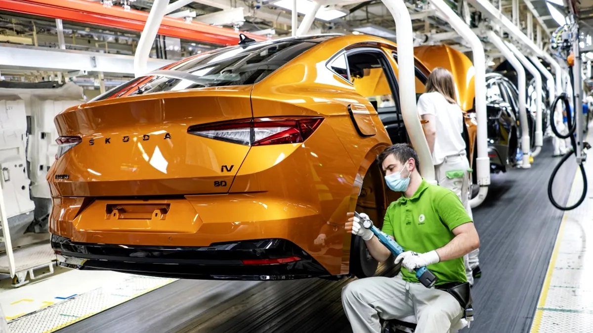 Skoda a început producția noului Enyaq Coupe iV. Vor fi fabricate peste 120 de mașini pe zi