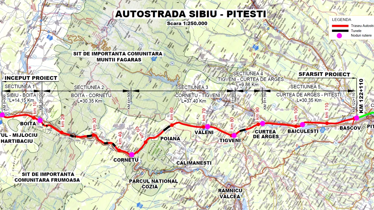 Când vor fi gata, de fapt, autostrăzile Comarnic-Brașov și Sibiu-Pitești?