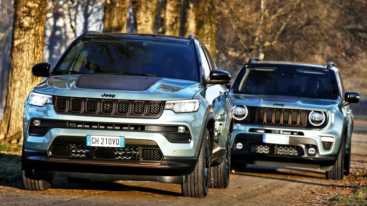 Jeep prezintă versiunile e-Hybrid ale modelelor Compass și Renegade