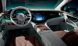 Primele imagini cu interiorul SUV-ului Mercedes-Benz EQE. Modelul electric va debuta pe 16 octombrie