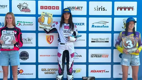 Performanță în motocross: Theodora Gumeniuc aduce României primul titlu de campioană europeană