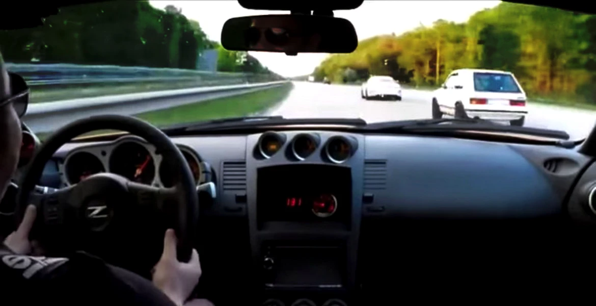 Porsche vs Nissan vs Golf pe o autostradă fără limită de viteză. Cine câştigă? VIDEO