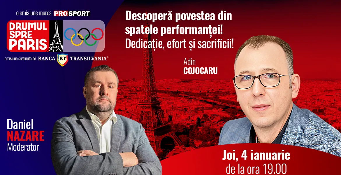 Adin Cojocaru, președintele FR de Volei, este invitatul emisiunii ,,Drumul spre Paris’’ de joi, 4 ianuarie, de la ora 19:00