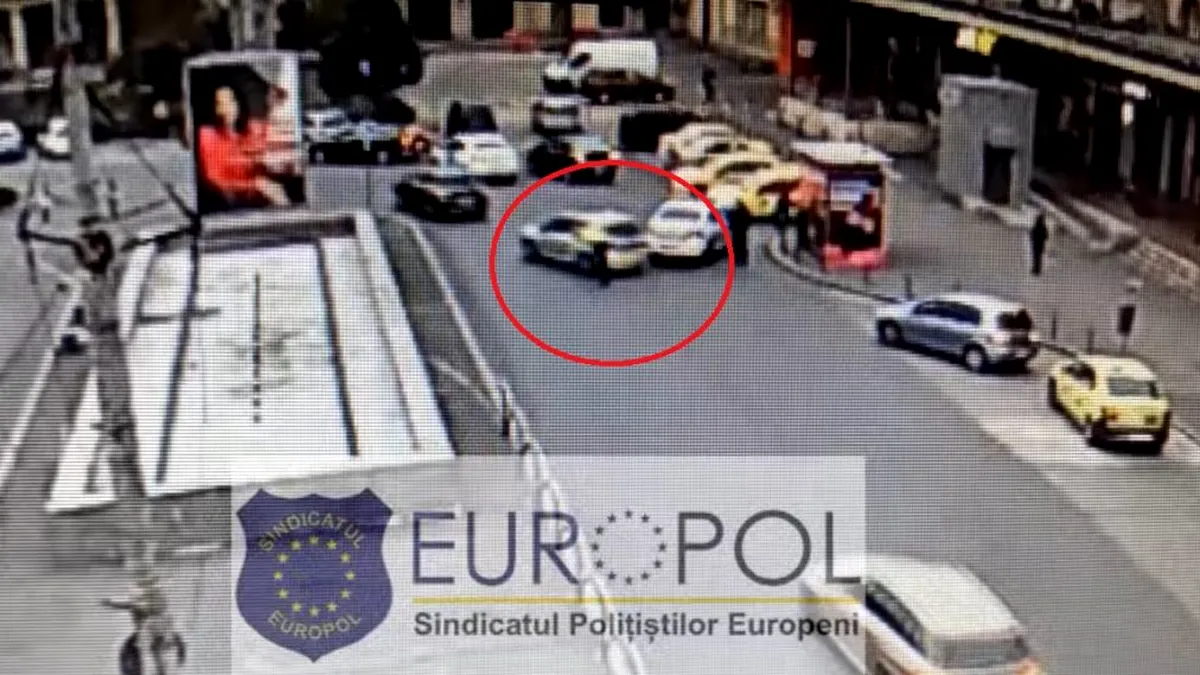 Un șofer a lovit intenționat un polițist cu mașina la Gara de Nord din București. VIDEO