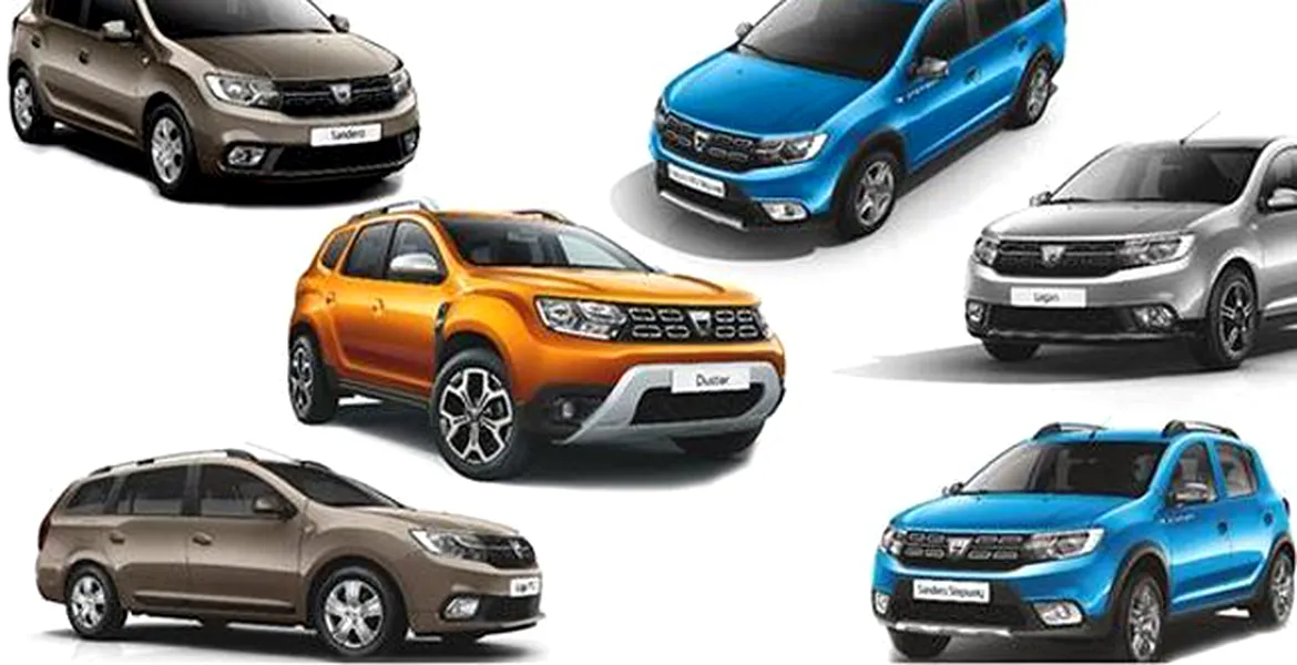 TOP modele Dacia produse în 2018