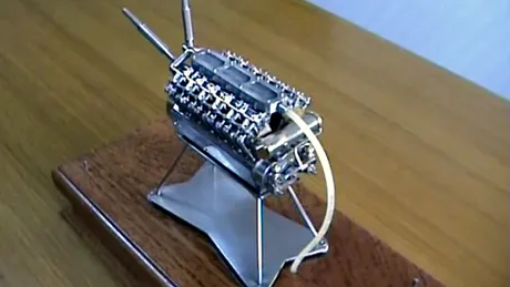 VIDEO: Cel mai mic motor V12 din lume