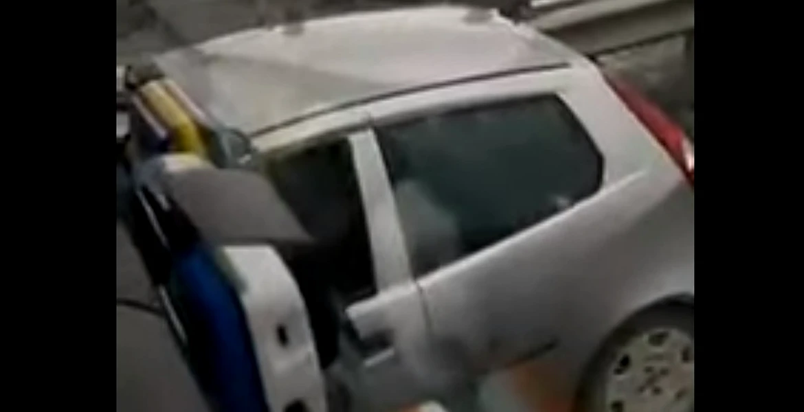 Un şofer inconştient circula pe contrasens pe A1. Care a fost ideea salvatoare a unui şofer de TIR – VIDEO