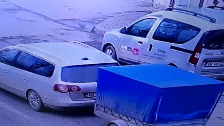 Polițiștii din Sebeș, chemați să prindă fugarul. Un fugar cu patru picioare, evadat dintr-o remorcă