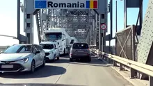 Autoritățile recomandă evitarea deplasării pe podul Giurgiu-Ruse