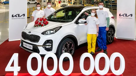 Uzina Kia din Slovacia a produs peste 4 milioane de automobile