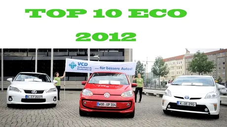 TOP 10: Cele mai ecologice maşini din Europa în 2012