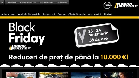 Black Friday - 36 de ore de reduceri non stop la Opel Union Motors (P)
