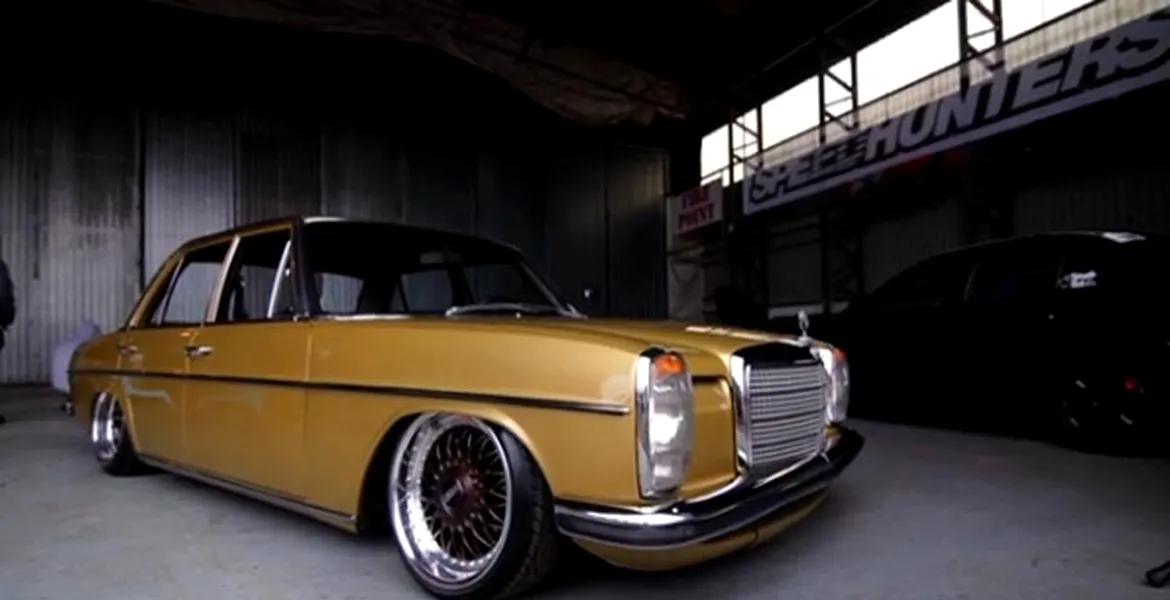 Oameni şi maşini: un superb Mercedes W115 din 1975. VIDEO