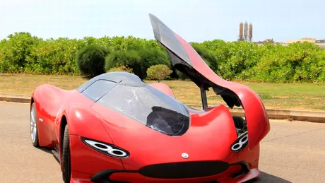 Un pasionat de design a creat un supercar* electric cu doar 4.300 €