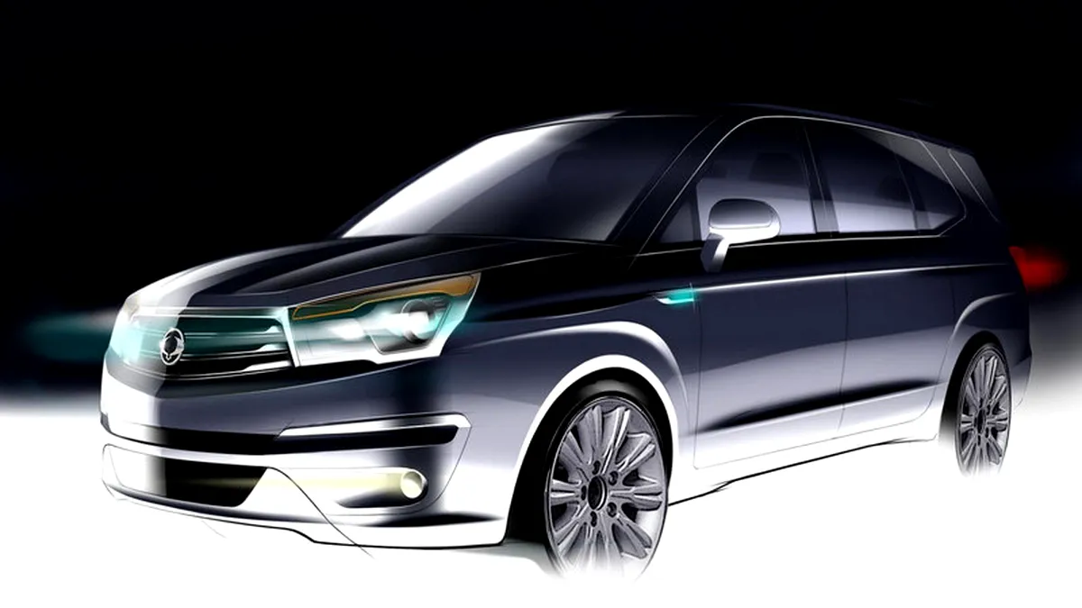 Teaser oficial pentru noul SsangYong Rodius