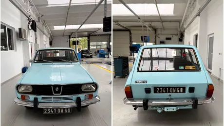 Renault 12 Break („Bunicul” Daciei 1300) cu doar 4.026 km, apariție surpriză la RAR. Mașina are peste 50 de ani