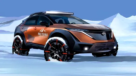 Electricul Nissan Ariya va pleca în prima expediție mondială de la Polul Nord la Polul Sud