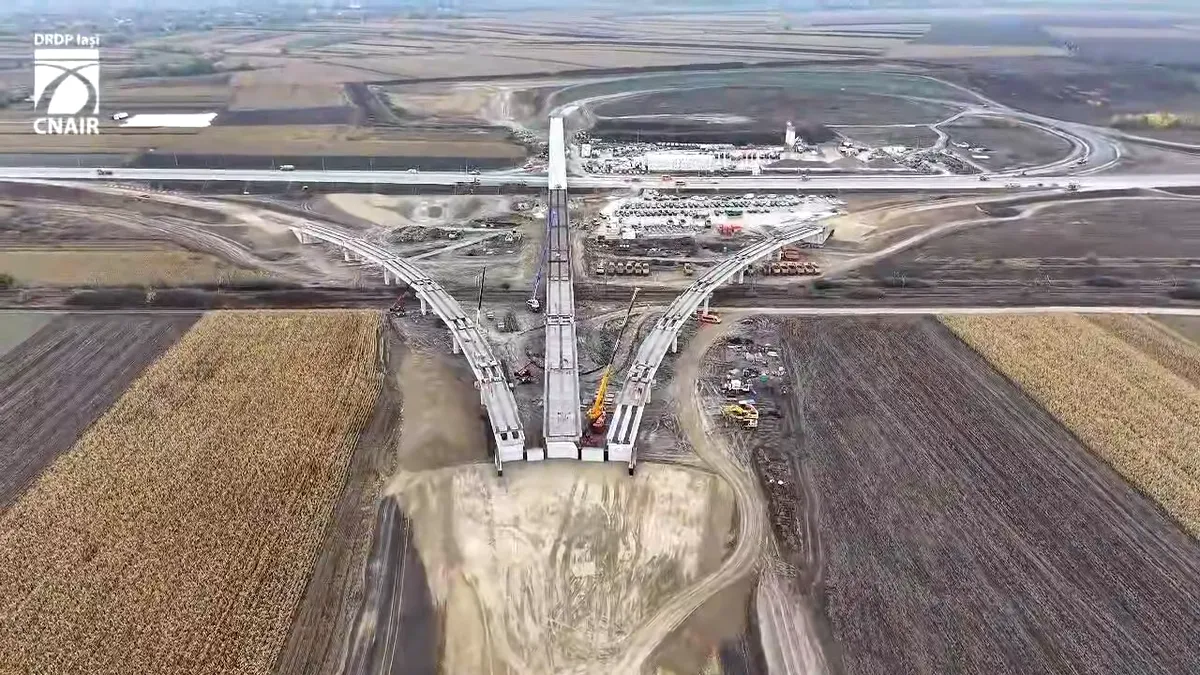 Lotul 2 de pe Autostrada A7 Bacău – Pașcani are termenul de finalizare depășit. Stadiul lucrărilor a depășit 71%