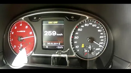 VIDEO: A atins viteza de 259 km/h cu micuţul Audi A1 Quattro!