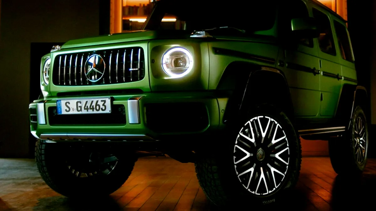 Hulk s-a întors! Mercedes-AMG G63 4x4² a revenit mai musculos ca oricând (cu video)