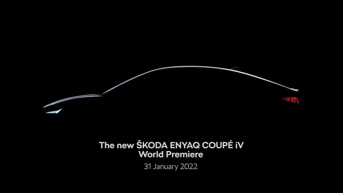 Skoda Enyaq Coupe iV sosește pe 31 ianuarie 2022 (cu video)
