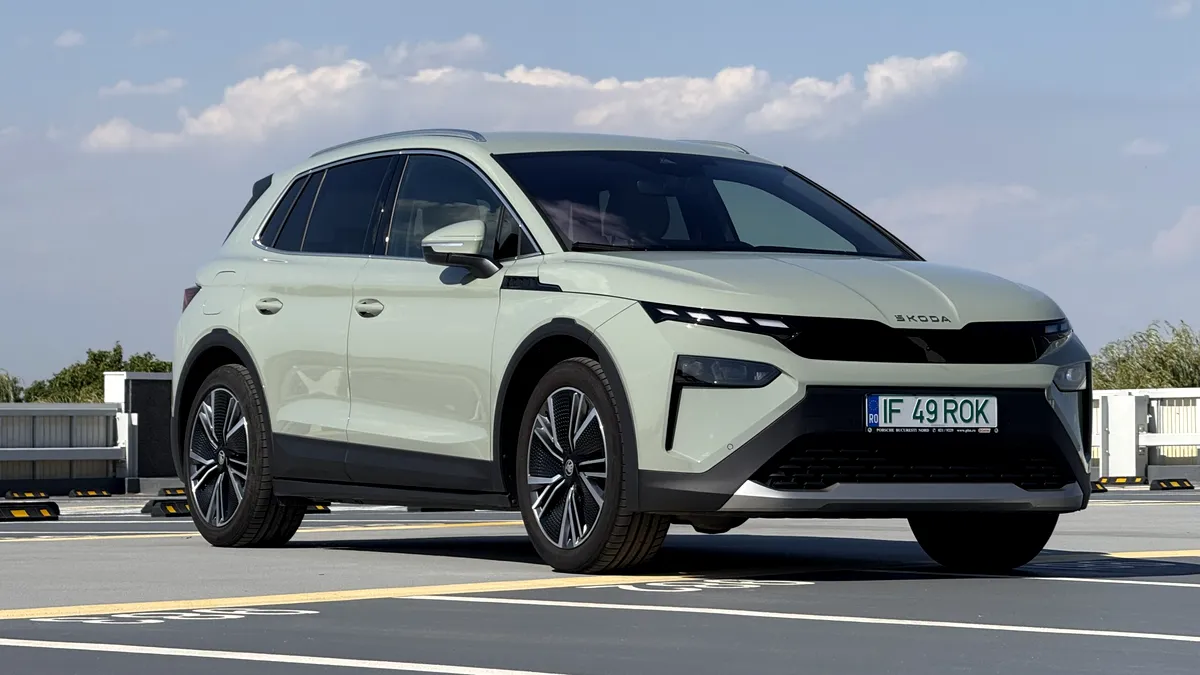 VIDEO - Skoda Elroq se laudă cu cifre mari într-un pachet compact. Primele impresii din spatele volanului