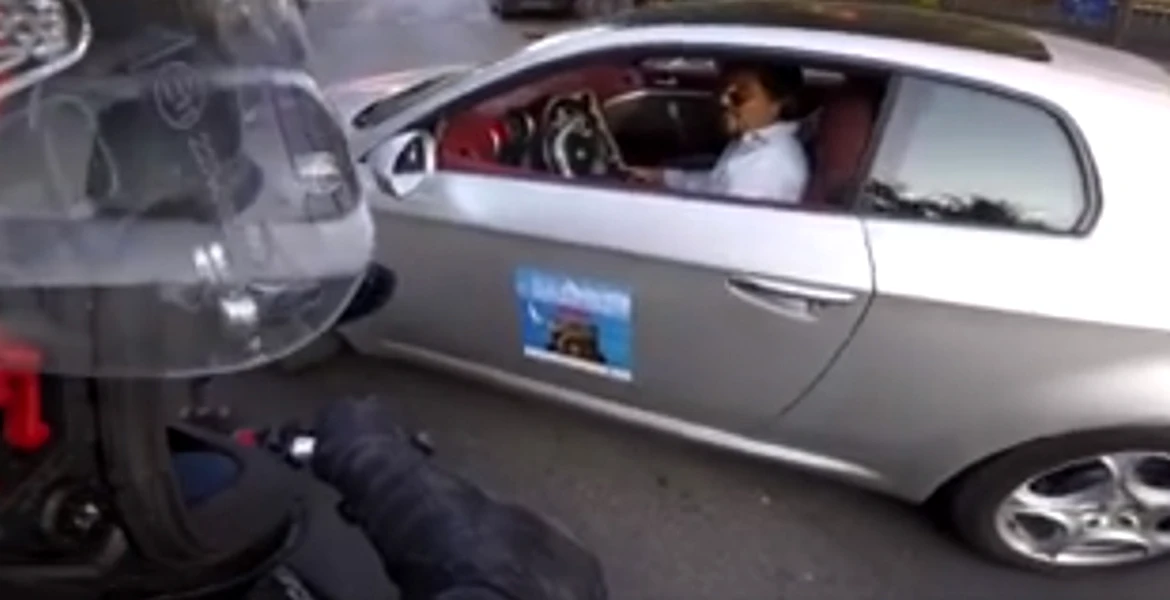 Un şofer tupeist ne arată cum se face praf Codul Rutier – VIDEO