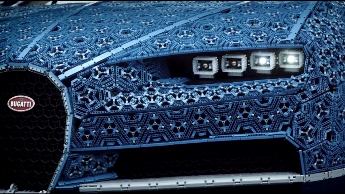 Bugatti Chiron construit dintr-un milion de piese Lego - VIDEO