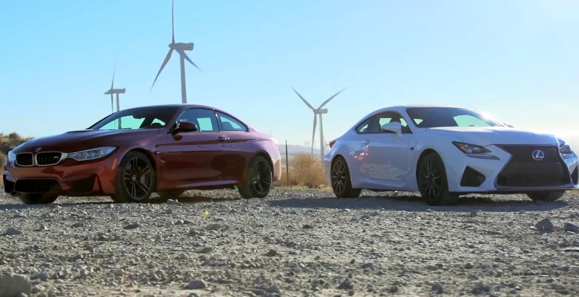 BMW M4 vs. Lexus RC-F, vedete în duelul coupe-urilor sport. VIDEO