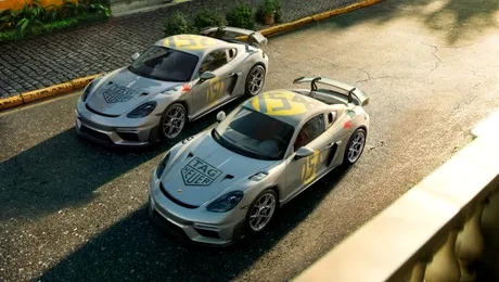Porsche prezintă o ediție specială pentru 718 Cayman GT4 RS, creată în parteneriat cu TAG Heuer – GALERIE FOTO