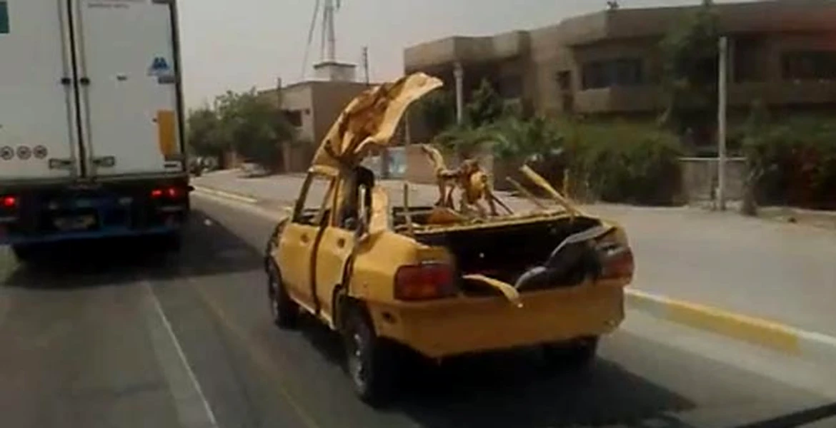 VIDEO: aşa arată maşinile teroriştilor sinucigaşi care… şi-au ratat misiunea?