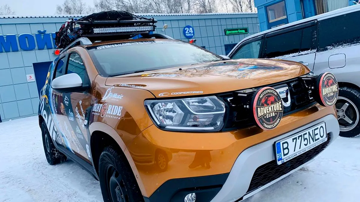 Românii plecați cu Dacia Duster în expediție în Siberia au rămas fără bani și fără acte