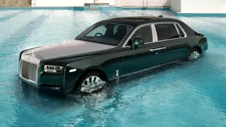 Motivul pentru care Rolls-Royce a pus o limuzină în valoare de 500.000 de euro într-o piscină - FOTO