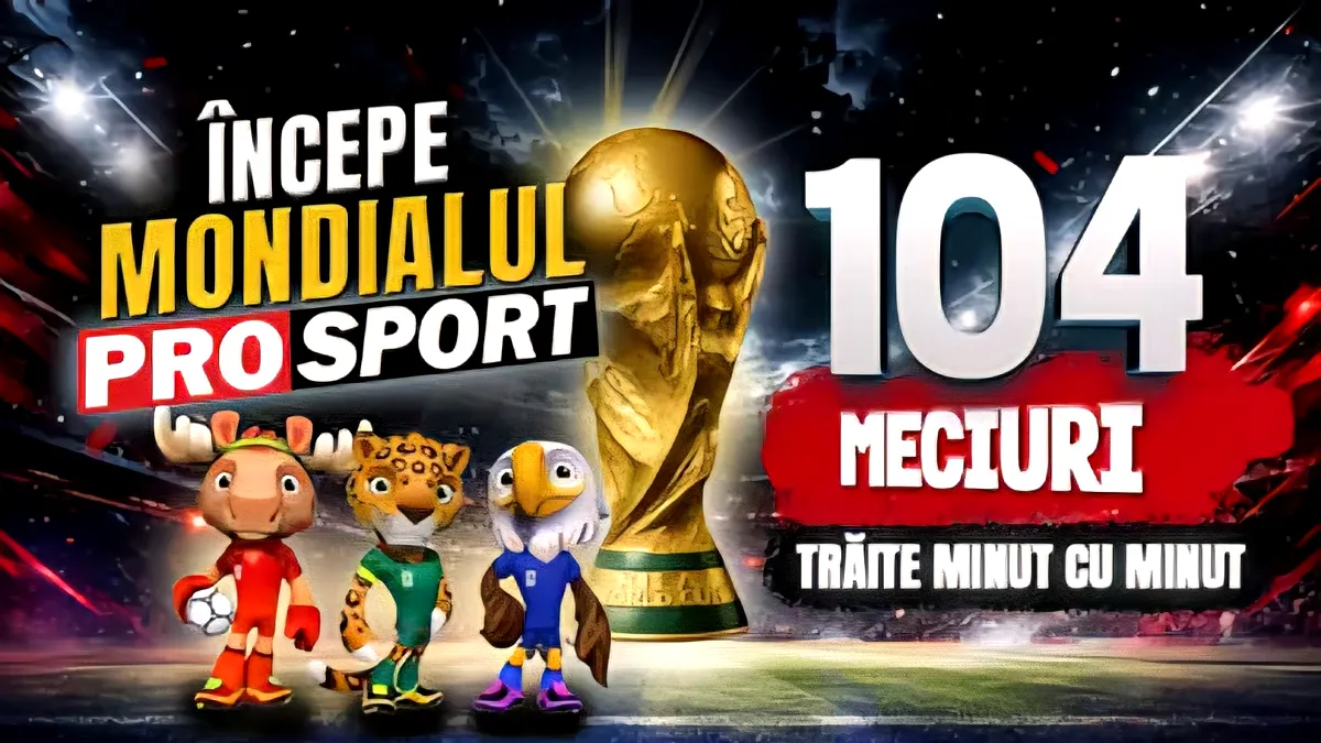 Proiect editorial special: Mondialul ProSport pentru CM 2026. Toate cele 104 meciuri de la Campionatul Mondial, urmărite minut cu minut