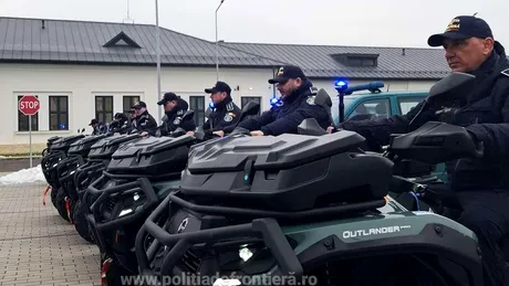 Poliția de Frontieră primește 8 ATV-uri noi. Investiție UE de 436.000 euro în securitatea montană