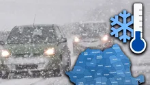 Cât va ține valul de ninsori și ger, de fapt. Cod roșu în Capitală și zăpadă de 50 de cm
