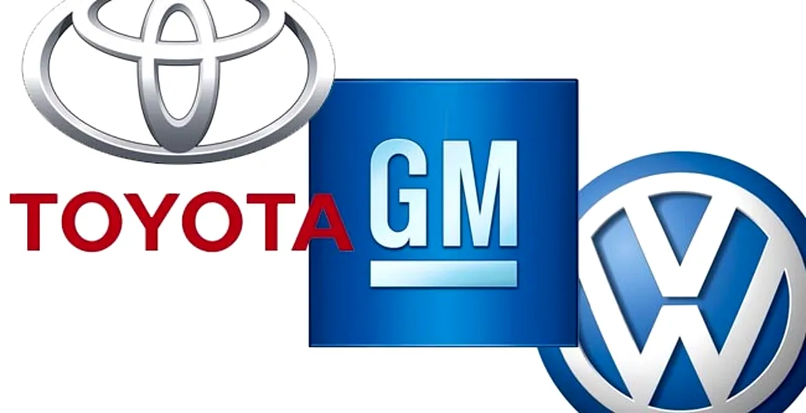 Luptă strânsă: Toyota rămâne lider mondial la distanţă foarte mică de GM şi VW