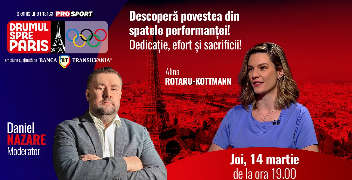 Alina Rotaru Kottman va fi invitata emisiunii ,,Drumul spre Paris’’ de joi, 14 martie, de la ora 19:00