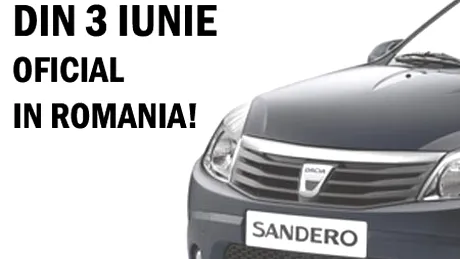 Dacia Sandero - din 3 iunie oficial în România!