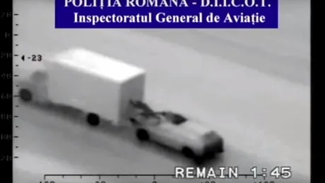 VIDEO - Scene uimitoare suprinse de DIICOT. Cum erau jefuite camioanele şi maşinile în trafic