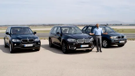VIDEO-comparaţie între cele trei generaţii de BMW X5