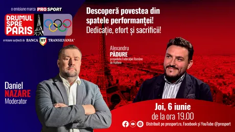 Alexandru Pădure, președintele FR de Haltere, invitatul emisiunii ,,Drumul spre Paris’’ de joi, 6 iunie, de la ora 19:00