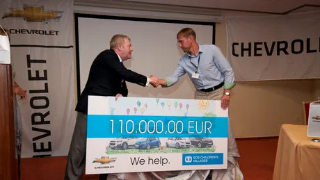 250.000 de euro donaţi de Chevrolet organizaţiei SOS Satele Copiilor