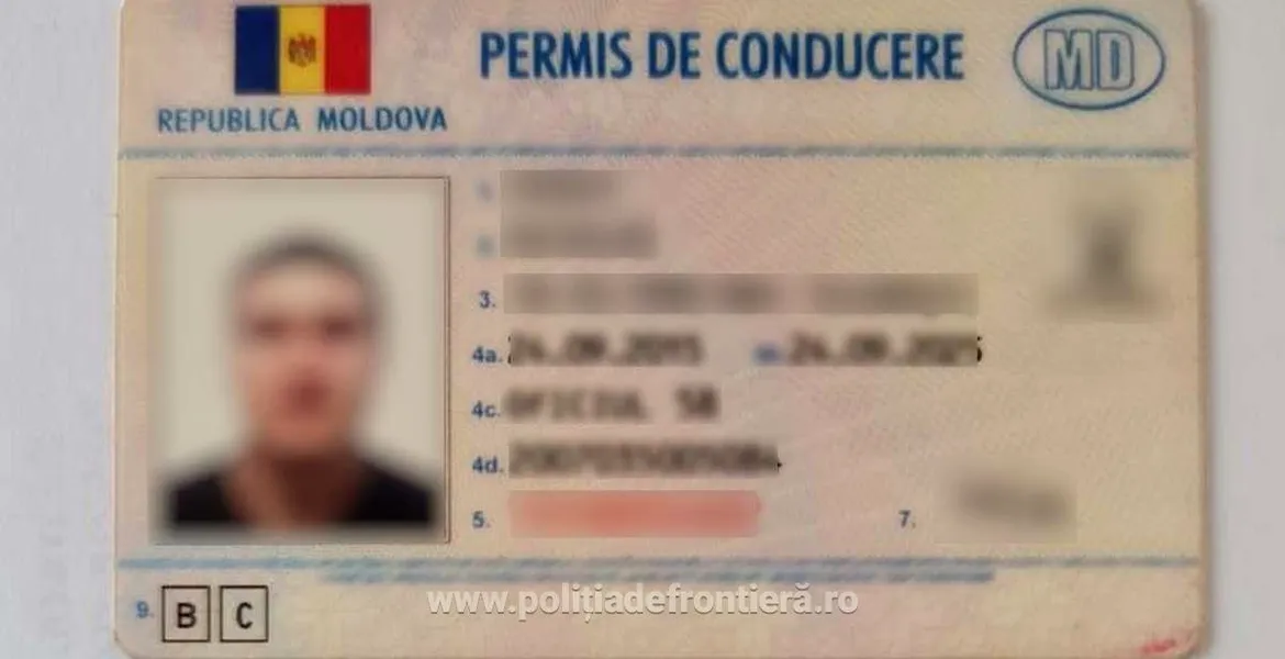 Permis auto fals, cumpărat cu 100 de euro. Documentul a fost descoperit de polițiștii din Iași