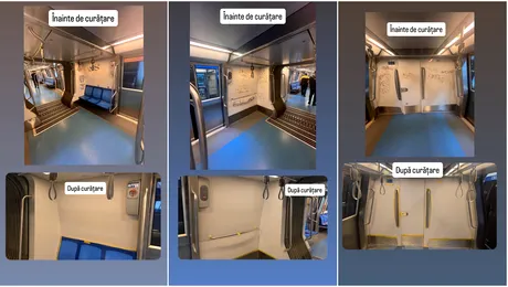 Metrorex anunță recondiționarea a patru trenuri vandalizate