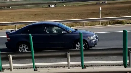 Şofer filmat pe autostrada A4 în timp ce rula în viteză pe contrasens - VIDEO