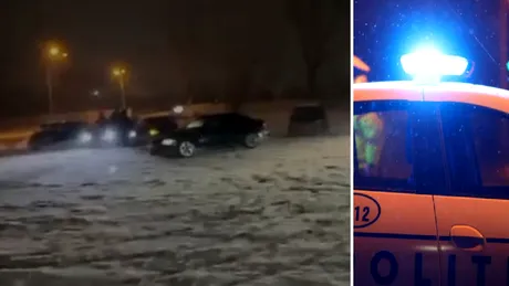 19 șoferi au rămas fără permis după ce au făcut drift pe zăpadă în București. Amenzi de 63.400 lei într-o singură noapte