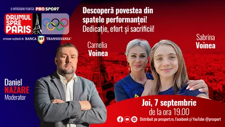 Sportiva Sabrina Voinea și antrenoarea Camelia Voinea, invitate la „Drumul spre Paris” de la ProSport