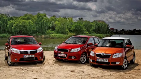 Dacia Sandero vs Skoda Fabia vs Chevrolet Aveo